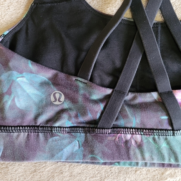 Lululemon Energy Bra Curious Jungle Multi/Black size 4 - Picture 6 of 9